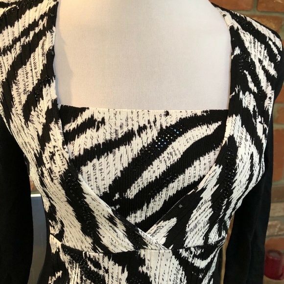 Vintage ALBERTO MAKALAI Elegant Knit Shirt Top - Picture 3 of 5